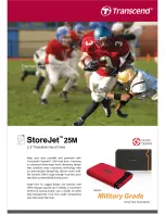 Preview for 1 page of Transcend StoreJet 25M Brochure & Specs