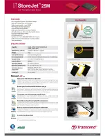 Preview for 2 page of Transcend StoreJet 25M Brochure & Specs