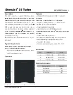 Transcend StoreJet TS15TSJ35T Specification Sheet предпросмотр