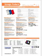 Preview for 2 page of Transcend StoreJet TS80GSJ25S Specifications