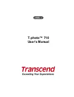 Preview for 1 page of Transcend T.photo 710 User Manual