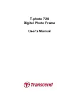 Transcend T.photo 720 User Manual preview