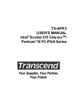 Предварительный просмотр 1 страницы Transcend TS-APR3 User Manual