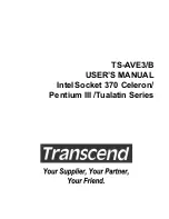 Transcend TS-AVE3/B User Manual preview