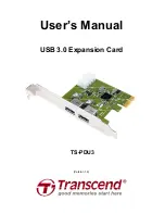 Preview for 1 page of Transcend TS-PDU3 User Manual