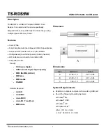 Предварительный просмотр 1 страницы Transcend TS-RDS5W Specifications