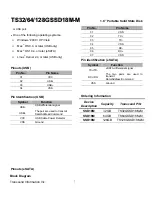 Предварительный просмотр 2 страницы Transcend TS128GSSD18M-M Specifications