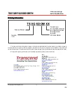 Preview for 12 page of Transcend TS1GSDOM7H Technical Information