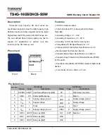 Preview for 1 page of Transcend TS4G-16GSDHC6- S5W Specifications