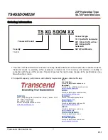 Preview for 11 page of Transcend TS4GSDOM22H Technical Information