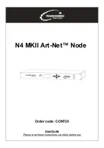 Предварительный просмотр 1 страницы Transcension Art-Net N4 MKII User Manual