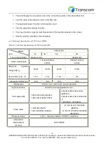 Предварительный просмотр 25 страницы Transcom 5302 Series Manual