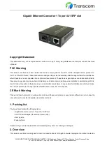 Transcom TS-1000-11-SFP Manual preview