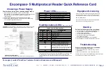 Предварительный просмотр 2 страницы TransCore Encompass 5 Quick Reference Card