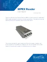 TransCore MPRX 10-7200-001 User Manual preview