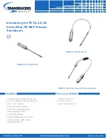 TRANSDUCERS direct TD1A Series Quick Start Manual предпросмотр