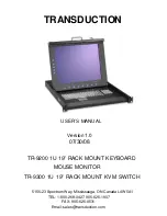 Transduction TR-9200 User Manual preview