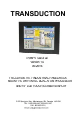 Preview for 1 page of Transduction TR-LCD1500-ITX-7 User Manual