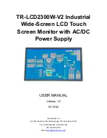 Transduction TR-LCD2300W-V2 User Manual preview