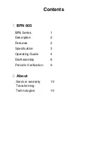 Preview for 2 page of Transforming Technologies BFN 803 Instruction Manual