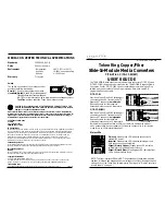 Transition Networks C/TR-CF-01(SM) User Manual preview