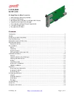 Transition Networks C4110 Install Manual preview