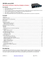 Transition Networks CWDM-A2A831LCR-B User Manual preview