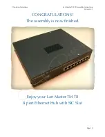 Preview for 20 page of Transition Networks LANMaster T8 Assembly Instructions Manual