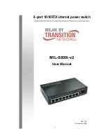 Preview for 1 page of Transition Networks MIL-S800I-V2 User Manual