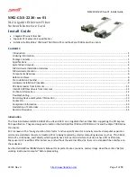 Preview for 1 page of Transition Networks NM2-GXE-2230-01 Series Install Manual