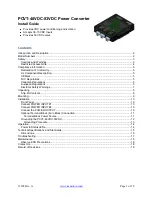 Transition Networks PCVT-48VDC-53VDC Install Manual preview
