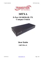 Transition Networks S8TXA User Manual preview