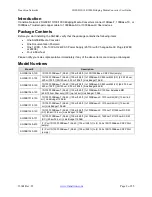 Preview for 2 page of Transition Networks SGFEB10 Series User Manual