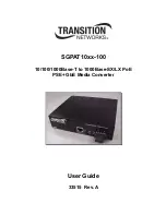 Transition Networks SGPAT10xx-100 User Manual preview