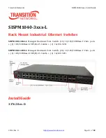 Transition Networks SISPM1040-3248-L Install Manual предпросмотр