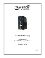 Preview for 1 page of Transition Networks SISTF1010-180-LR Installation Manual