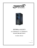 Transition Networks SISTM10xx-162-LR Installation Manual preview