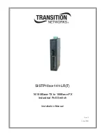 Preview for 1 page of Transition Networks SISTP10xx-141-LR Installation Manual