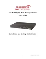 Preview for 1 page of Transition Networks SM10T2DPA Installation And Getting Started Manual