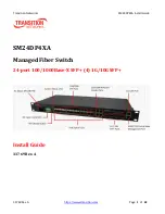 Transition Networks SM24DP4XA Install Manual preview