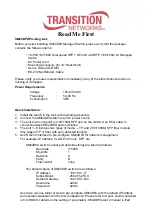 Transition Networks SM24DPa Read Me First preview