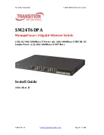 Transition Networks SM24T6DPA Install Manual preview