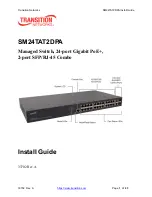 Preview for 1 page of Transition Networks SM24TAT2DPA Install Manual