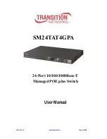 Preview for 1 page of Transition Networks SM24TAT4GPA User Manual