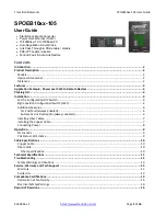 Transition Networks SPOEB1011-105 User Manual preview