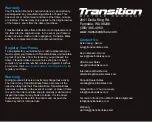 Preview for 4 page of Transition CARBON COVERT Manual