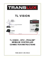 Preview for 1 page of Translux TL Vision Connection Instructions