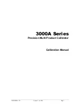 Preview for 1 page of Transmille 3000A Series Calibration Manual