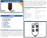 Transmitter Solutions 433TSPW4K Manual preview