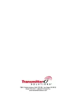 Preview for 20 page of Transmitter Solutions GSM RECEIVER Installation And Operation Manual